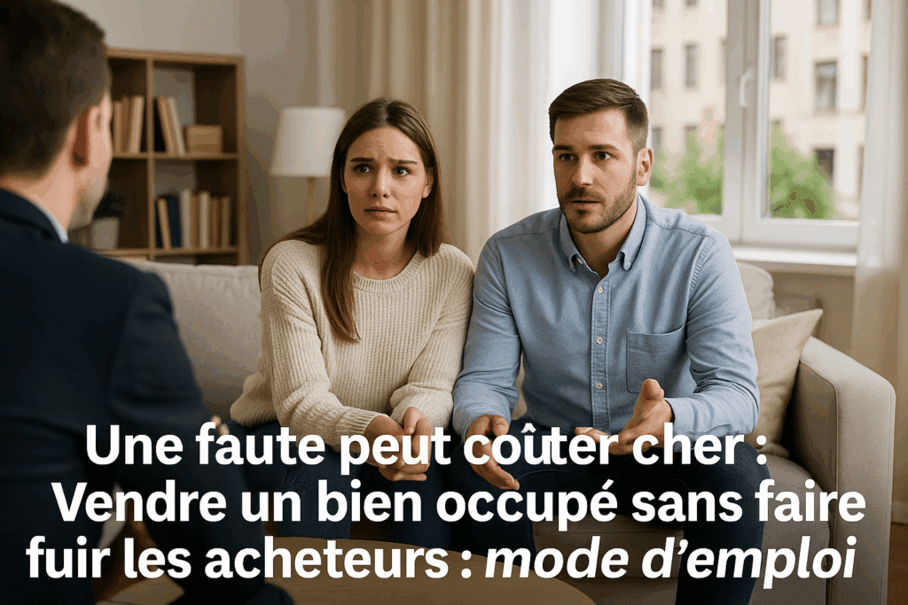 Vendre un bien occupé sans faire fuir les acheteurs : mode d'emploi