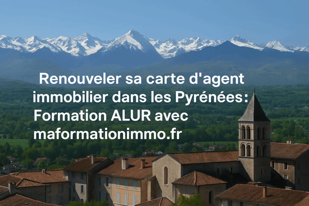 Renouveler sa carte d’agent immobilier dans les Pyrénées : Formation ALUR avec maformationimmo.fr